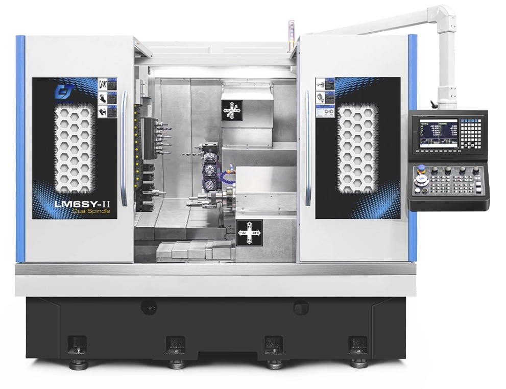 Фото Двухшпиндельный токарно-фрезерный обрабатывающий центр JTC LM6SY-II