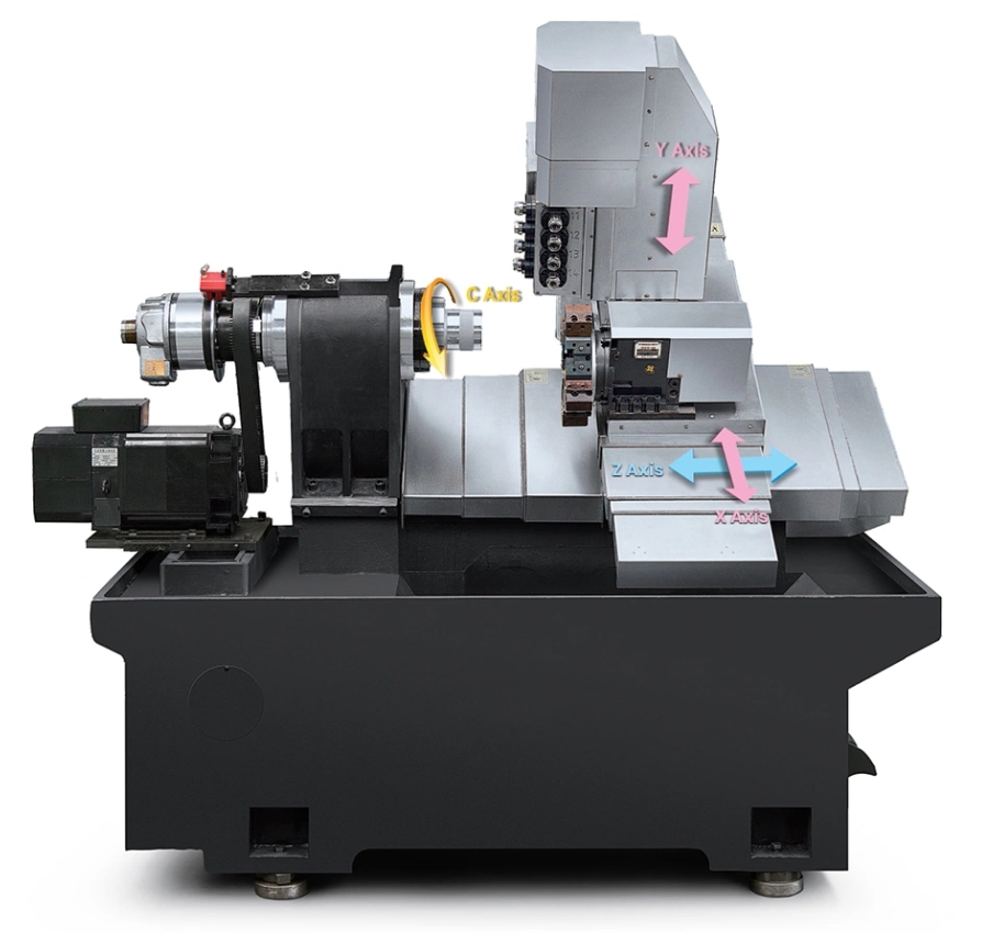 Фото Токарно-фрезерный обрабатывающий центр с ЧПУ JTC CNC46C-IVD